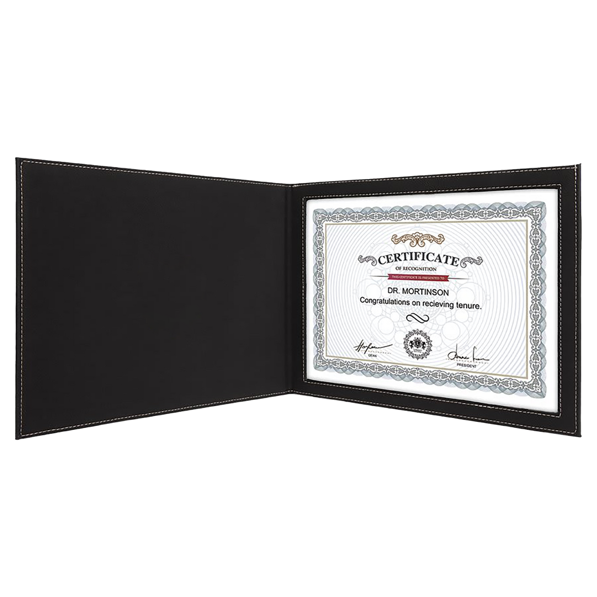 Leatherette Certificate Holder for 8 1/2" x 11"