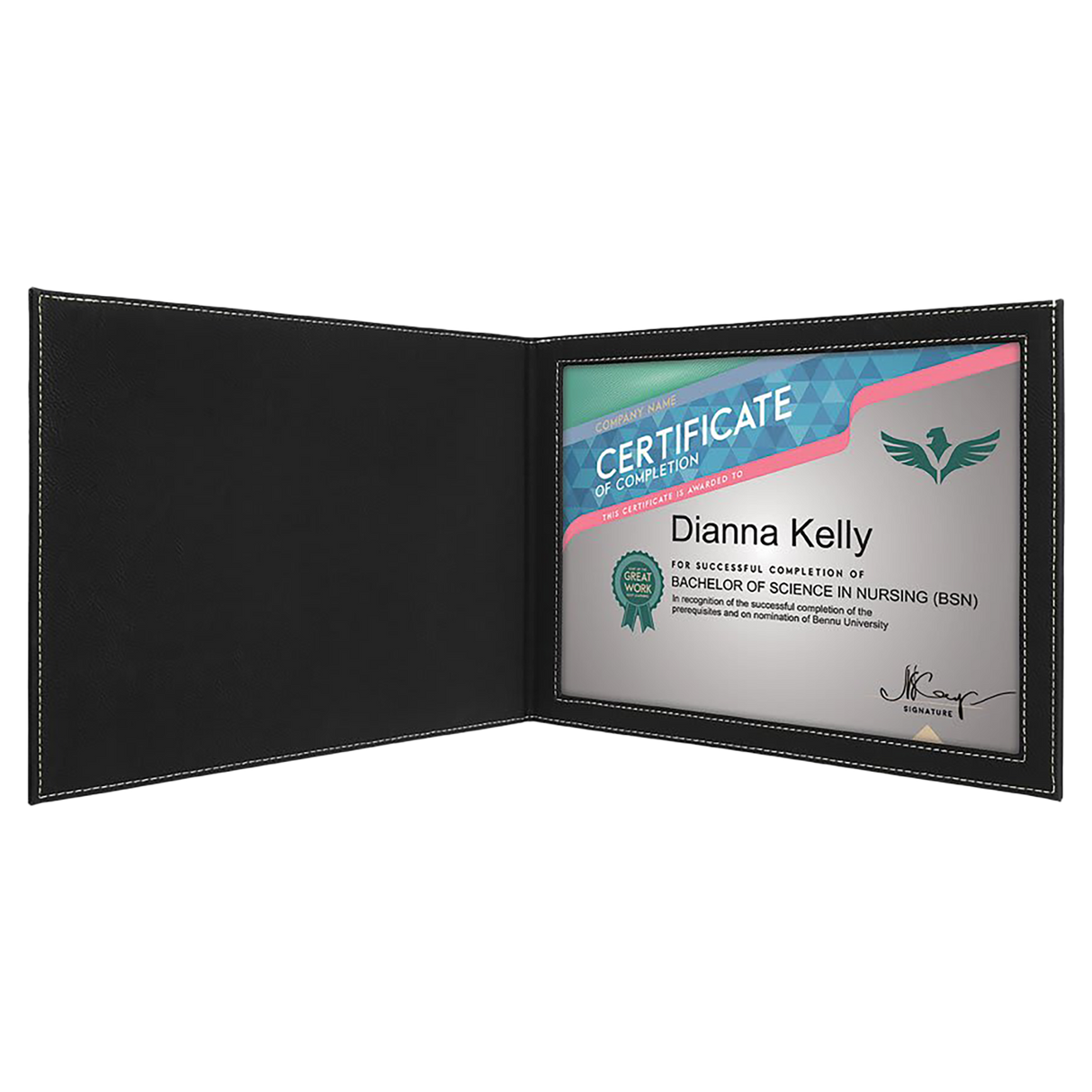 Leatherette Certificate Holder for 8 1/2" x 11"