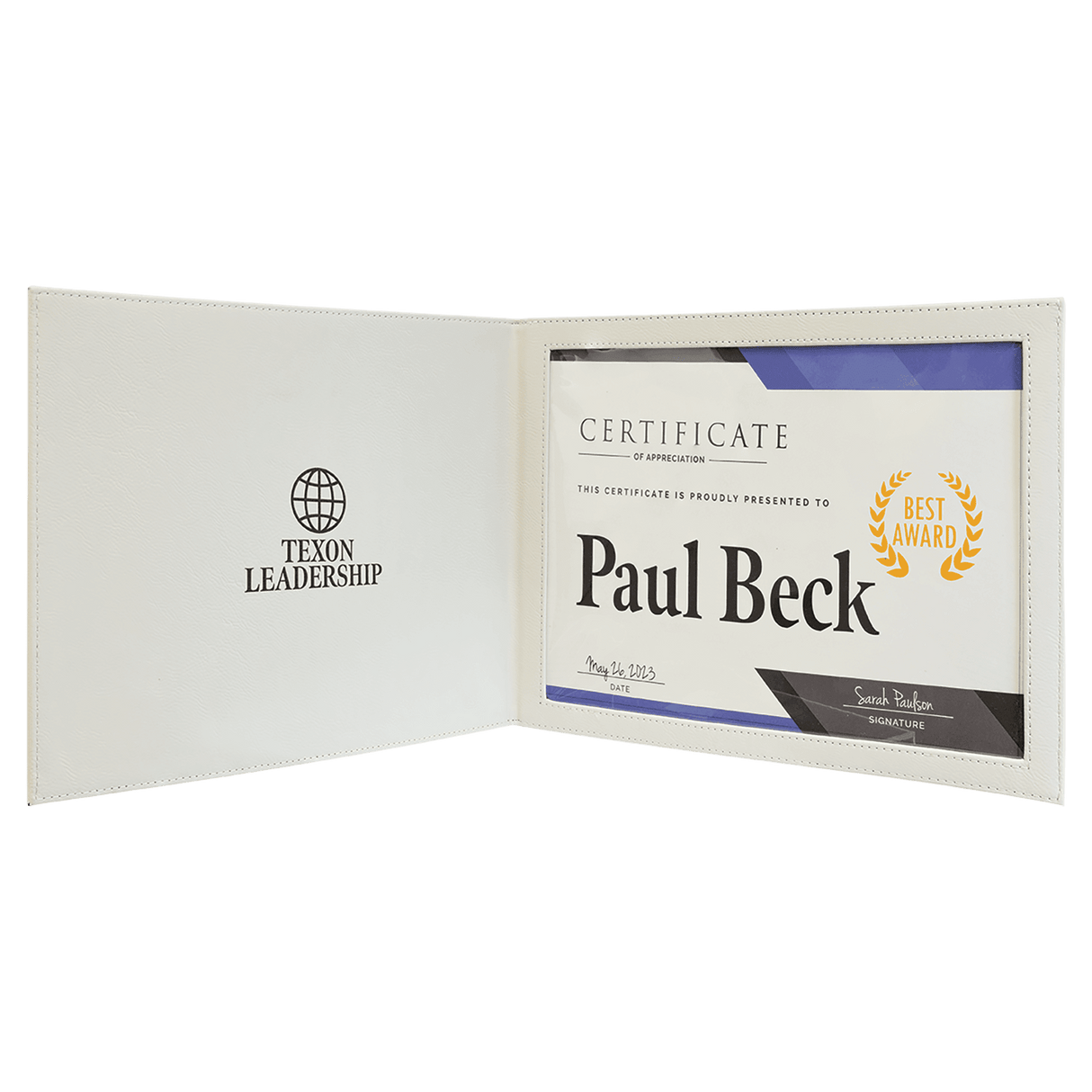 Leatherette Certificate Holder for 8 1/2" x 11"