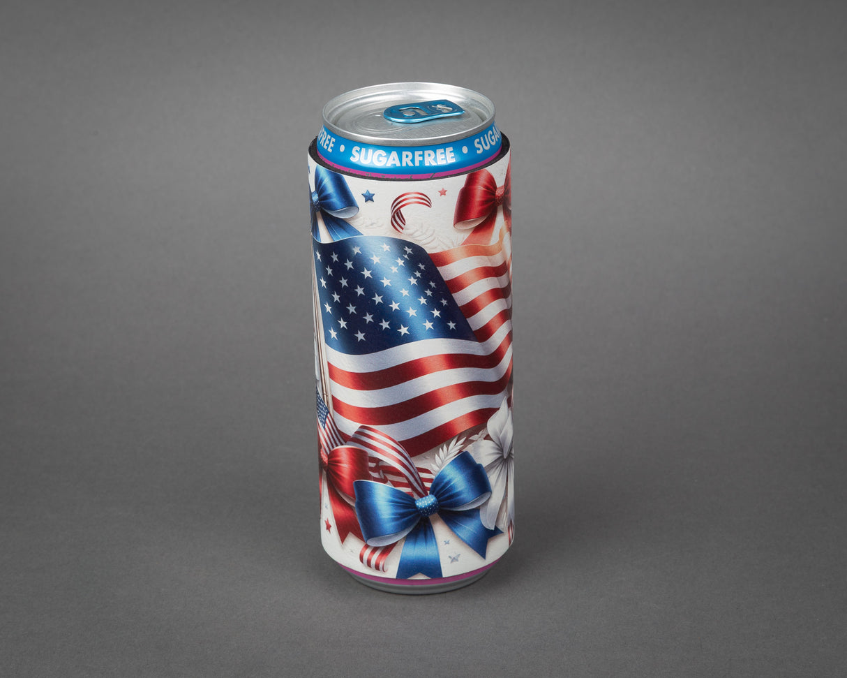 Custom Leather Skinny Can Wrap / Personalized Can Coozie