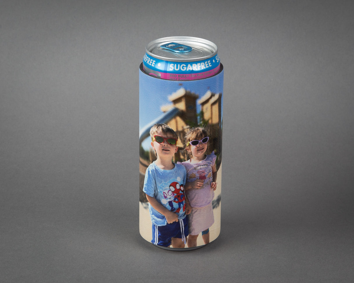 Custom Leather Skinny Can Wrap / Personalized Can Coozie