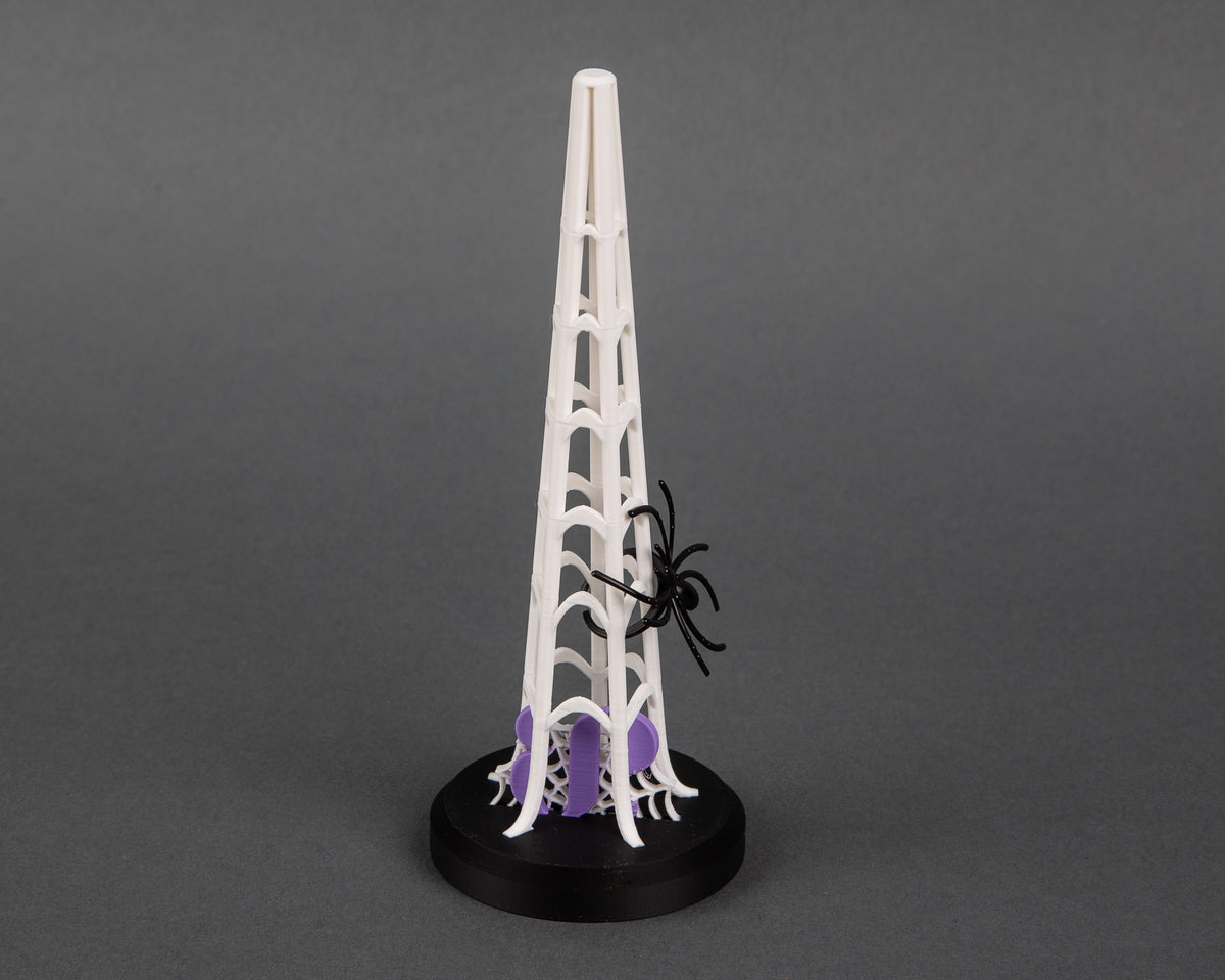Halloween Ring Display Cones, 3D Printed Ghost, Light-Up Pumpkin, Witch Hat, Candy Corn, Spiderweb