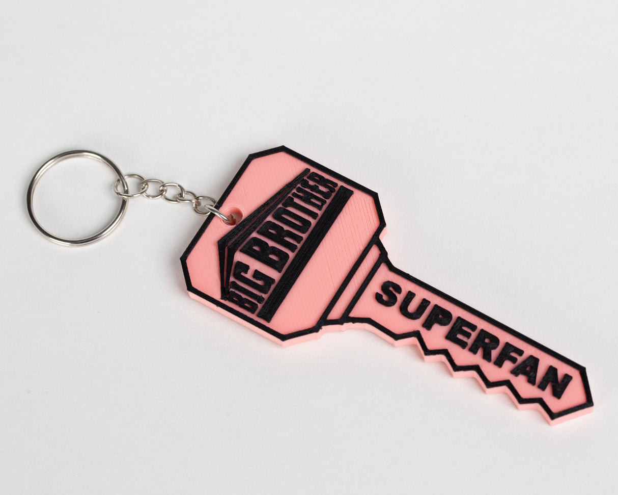 Big Brother Key Keychain or Bag Tag, 3D Printed