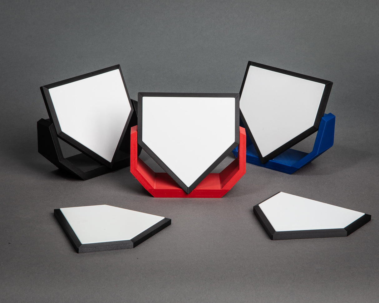 Mini Baseball Home Plate for Signature Collection, 3D Printed, Customizable