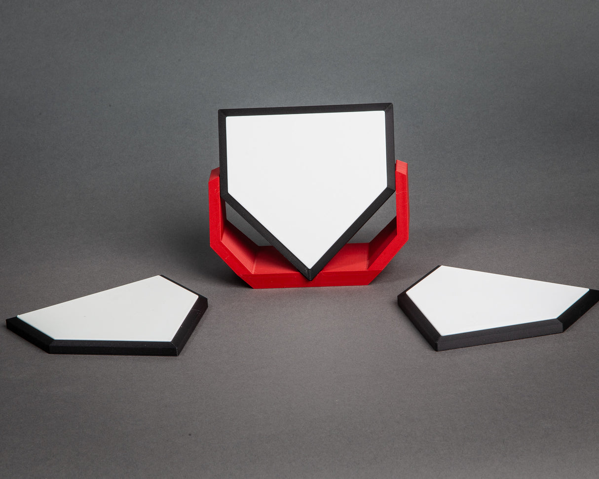 Mini Baseball Home Plate for Signature Collection, 3D Printed, Customizable