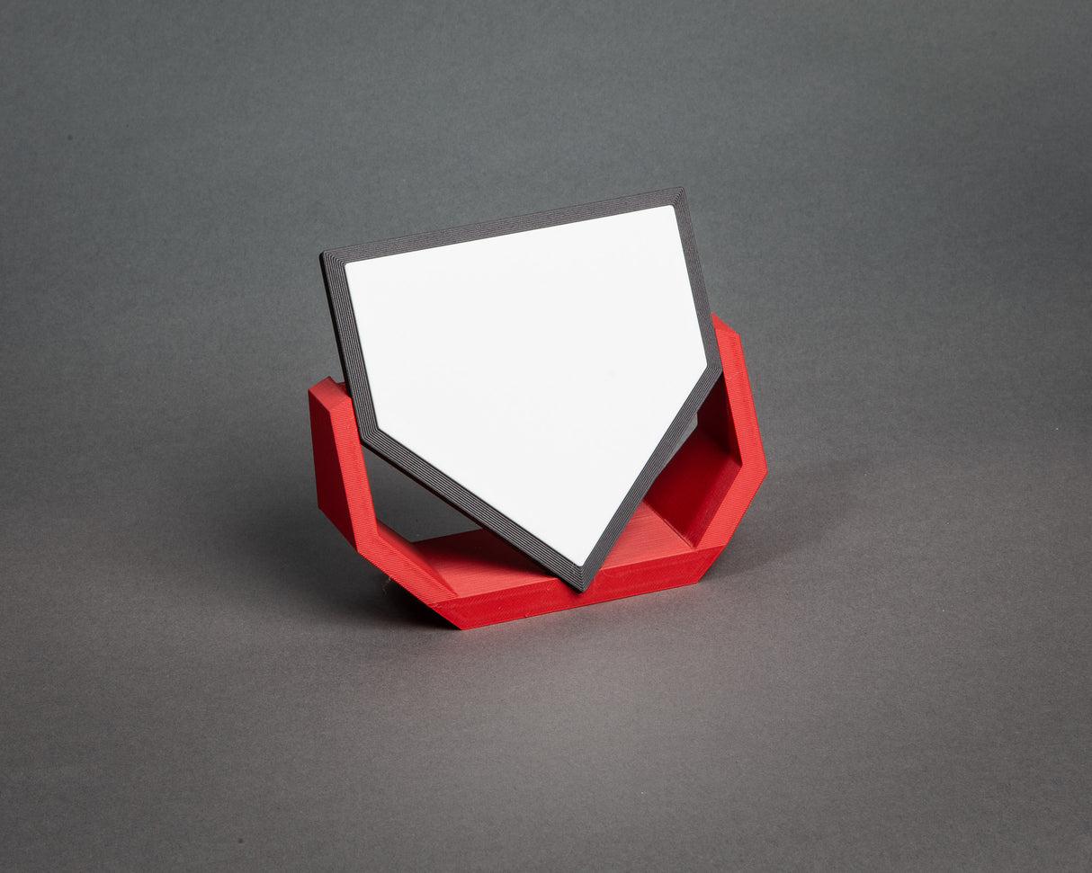 Mini Baseball Home Plate for Signature Collection, 3D Printed, Customizable