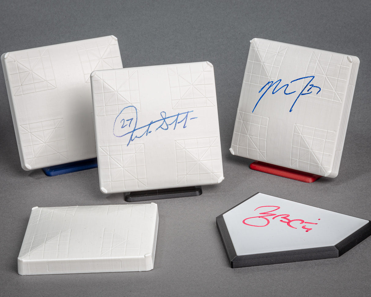 Mini Baseball Base for Signature Collection, 3D Printed