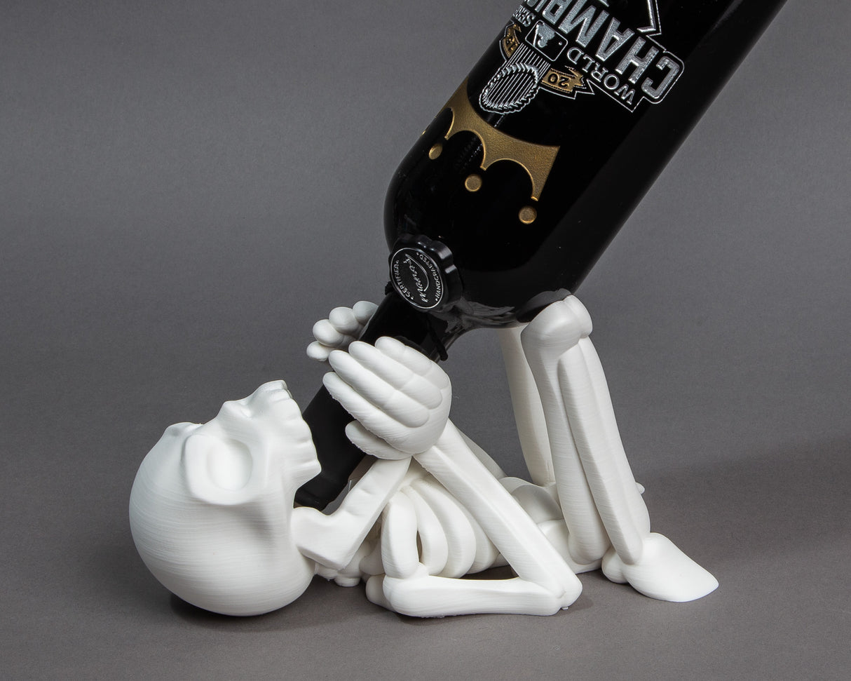 Skeleton Wine Bottle Stand, 3D Printed