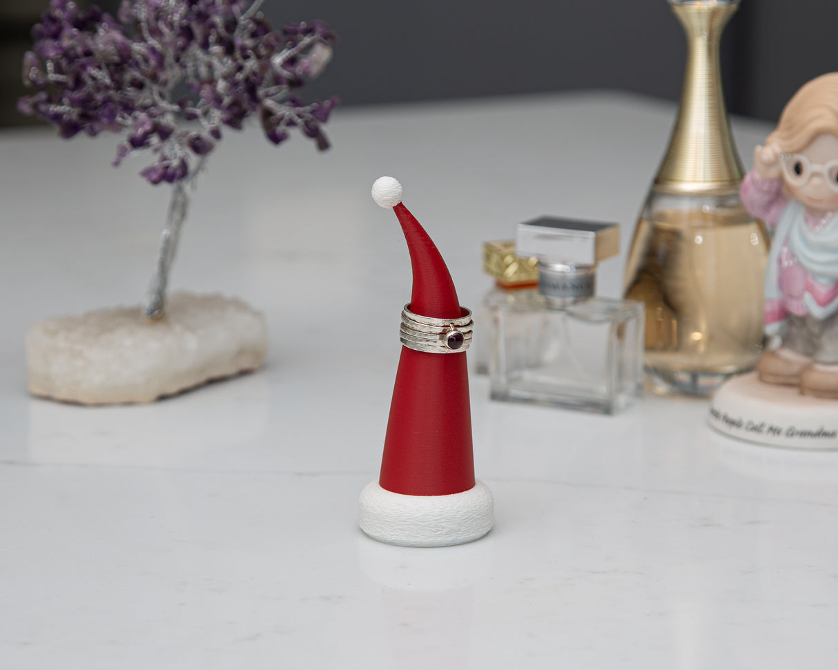 Santa Hat Ring Display Cones