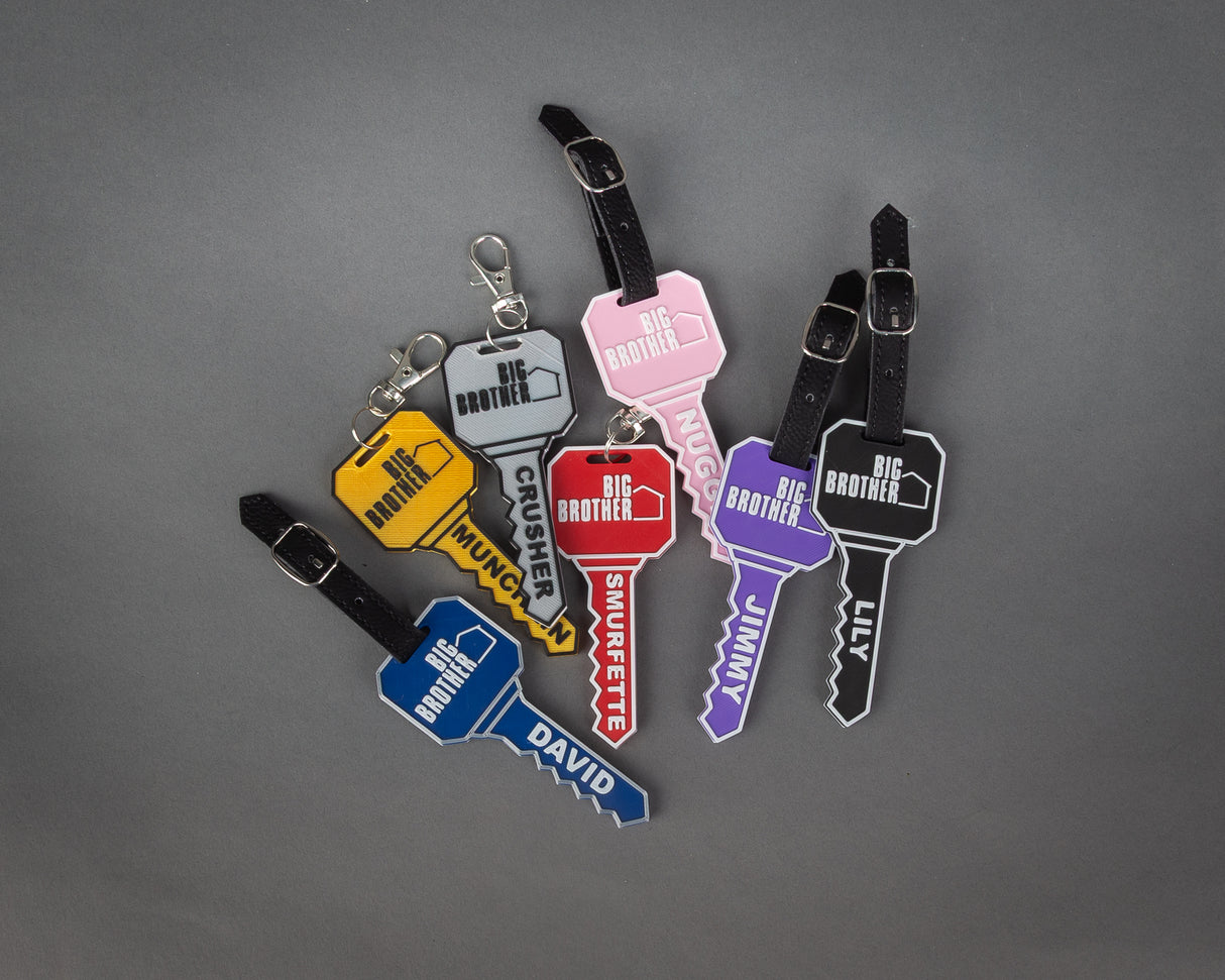 Big Brother Key Keychain or Bag Tag, 3D Printed