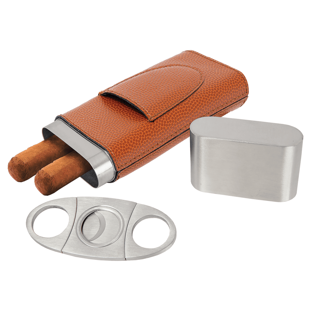 Leatherette Cigar Case with Cutter