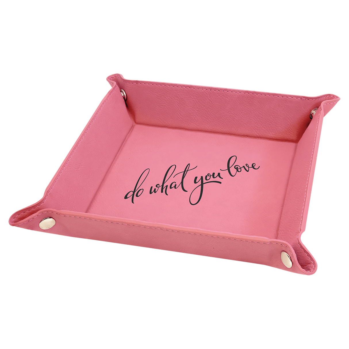 Personalized Leatherette Valet or Dice Tray