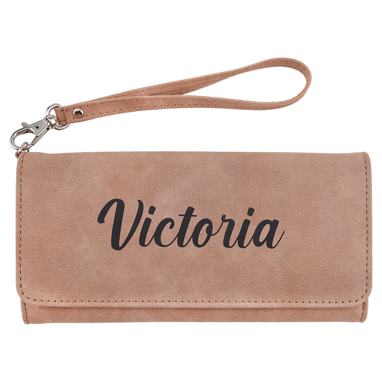 Wallet with Strap - Laserable Leatherette, Creekside Collection
