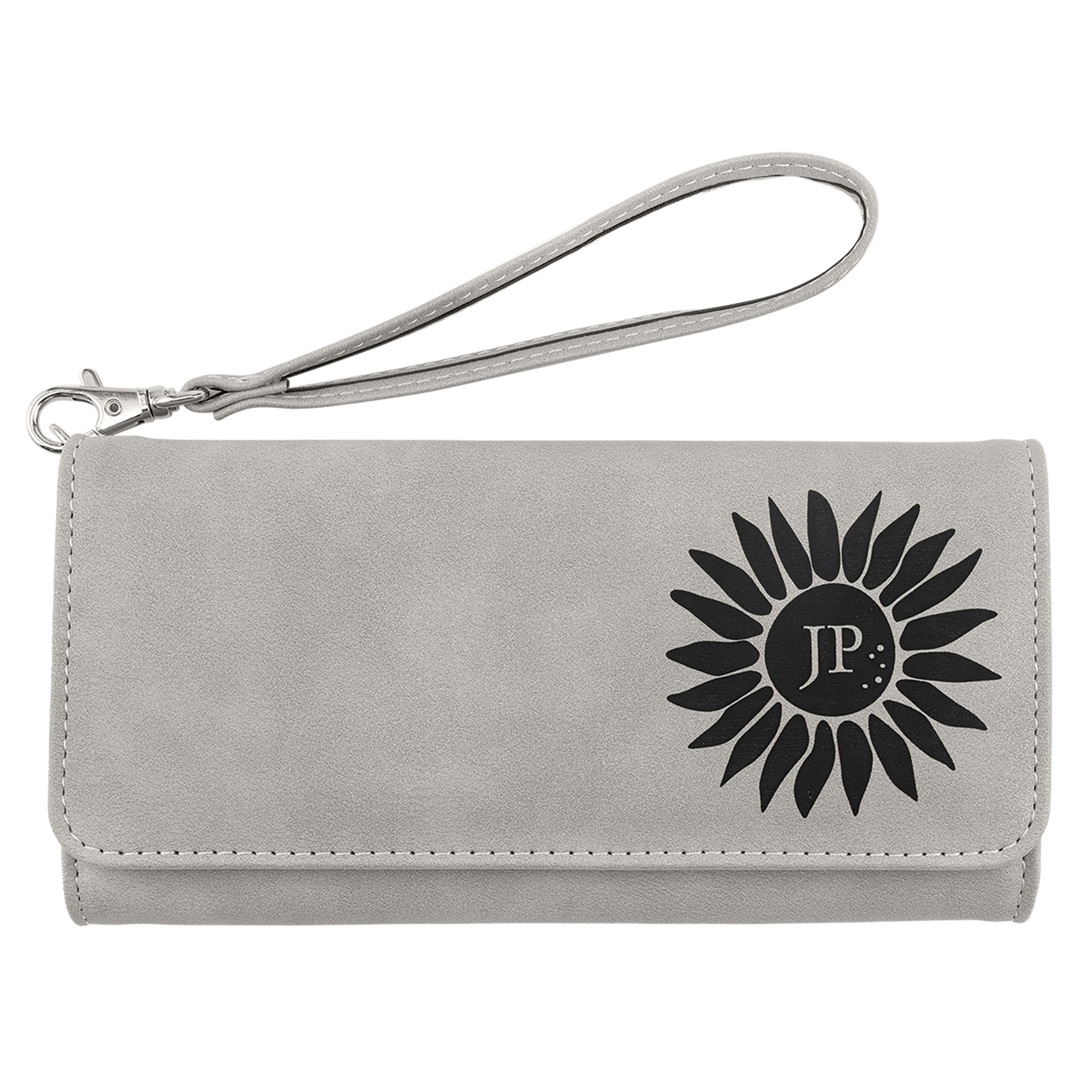 Wallet with Strap - Laserable Leatherette, Creekside Collection
