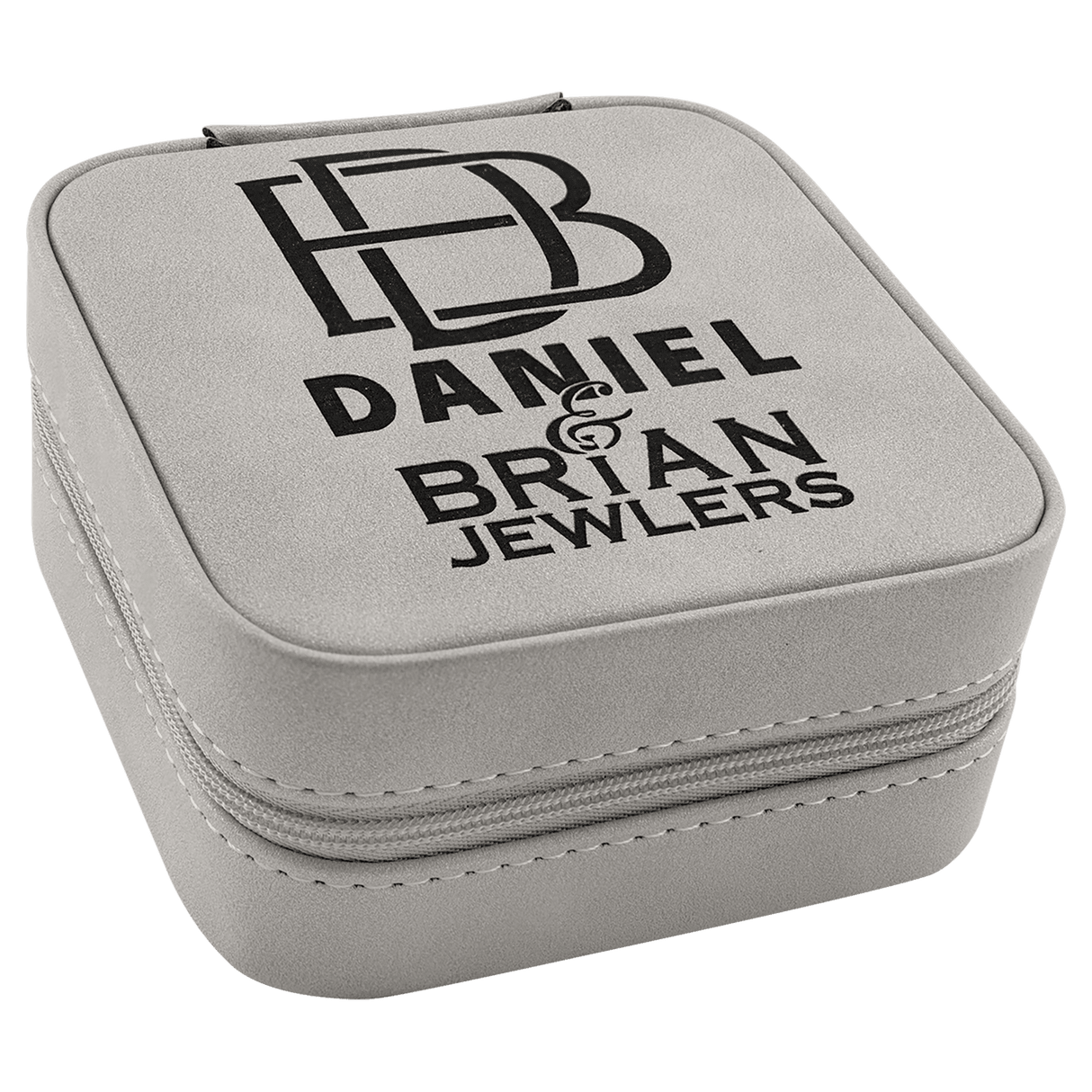 Leatherette Jewelry Box, Creekside Collection, 4" X 4"