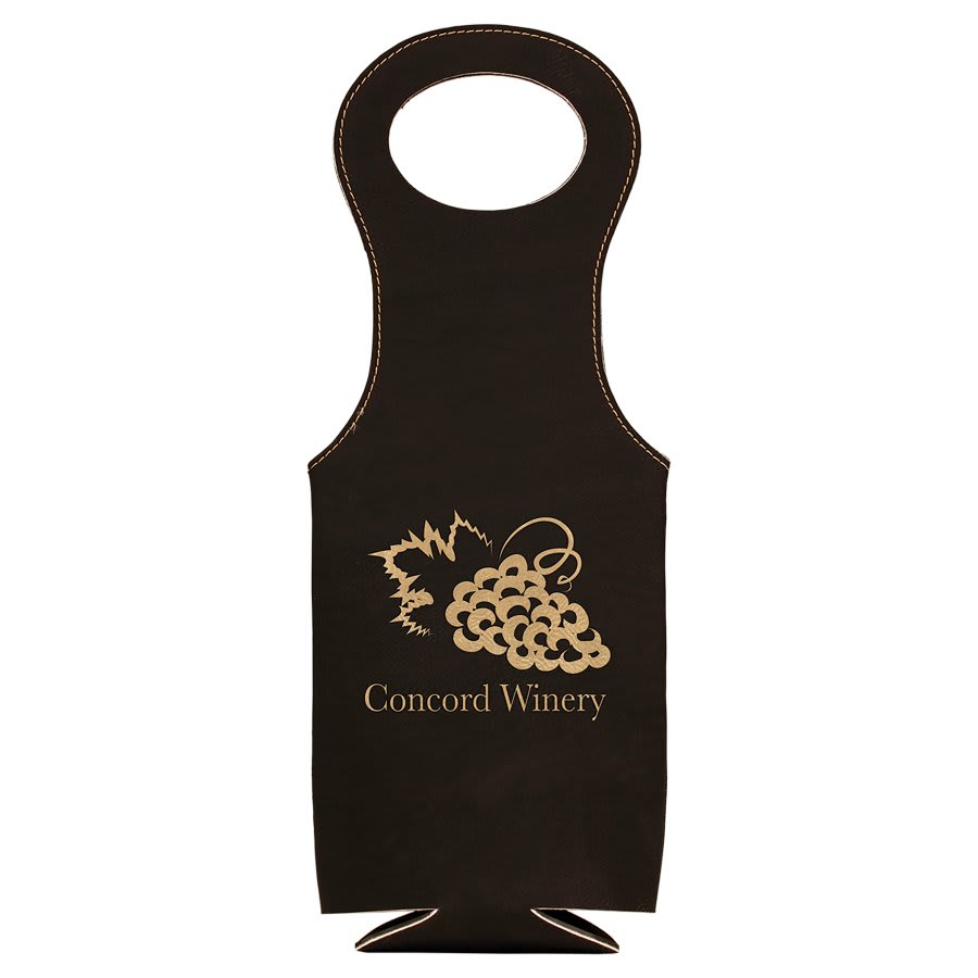 Leatherette Wine Bag, Personalized