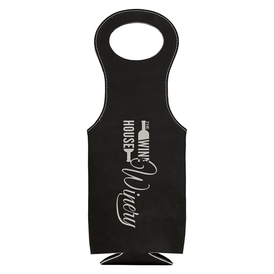 Leatherette Wine Bag, Personalized