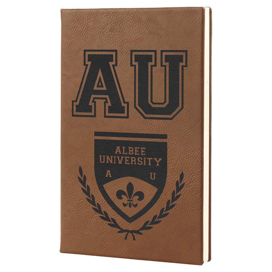 Leatherette Journal with Lined Notepad, 5 1/4" x 8 1/4"