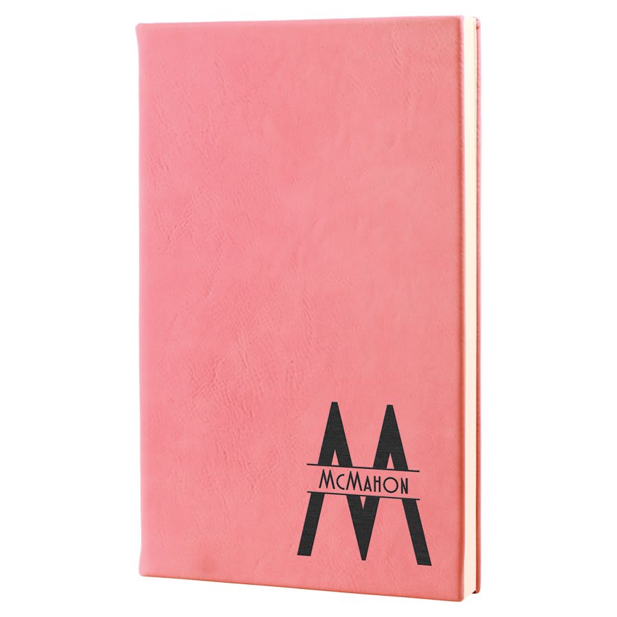 Leatherette Journal with Lined Notepad, 7" x 9 3/4"