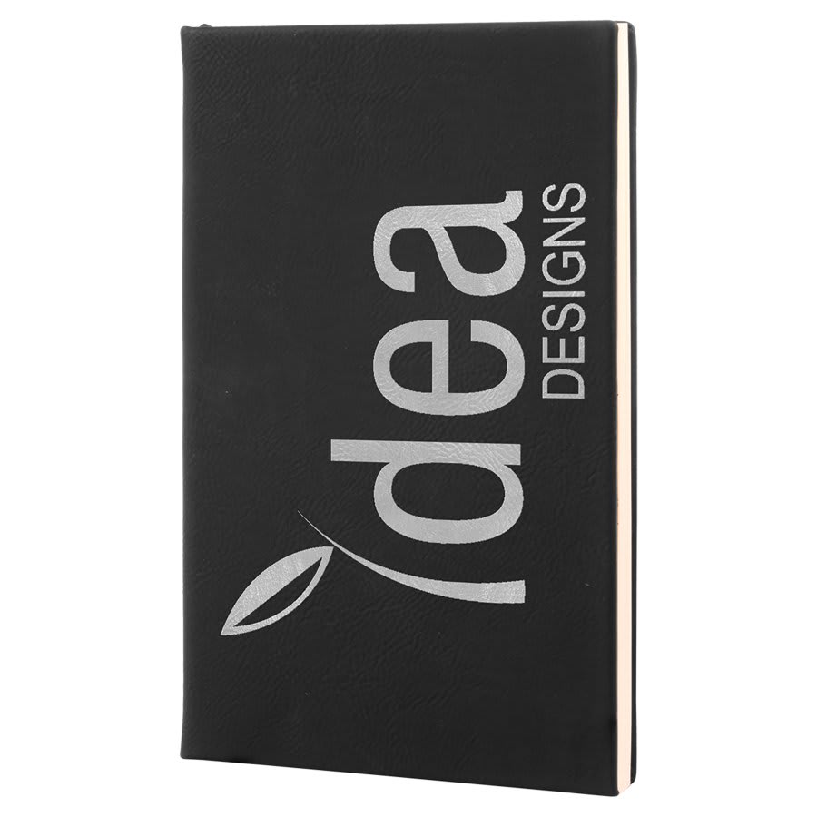 Leatherette Journal with Lined Notepad, 7" x 9 3/4"