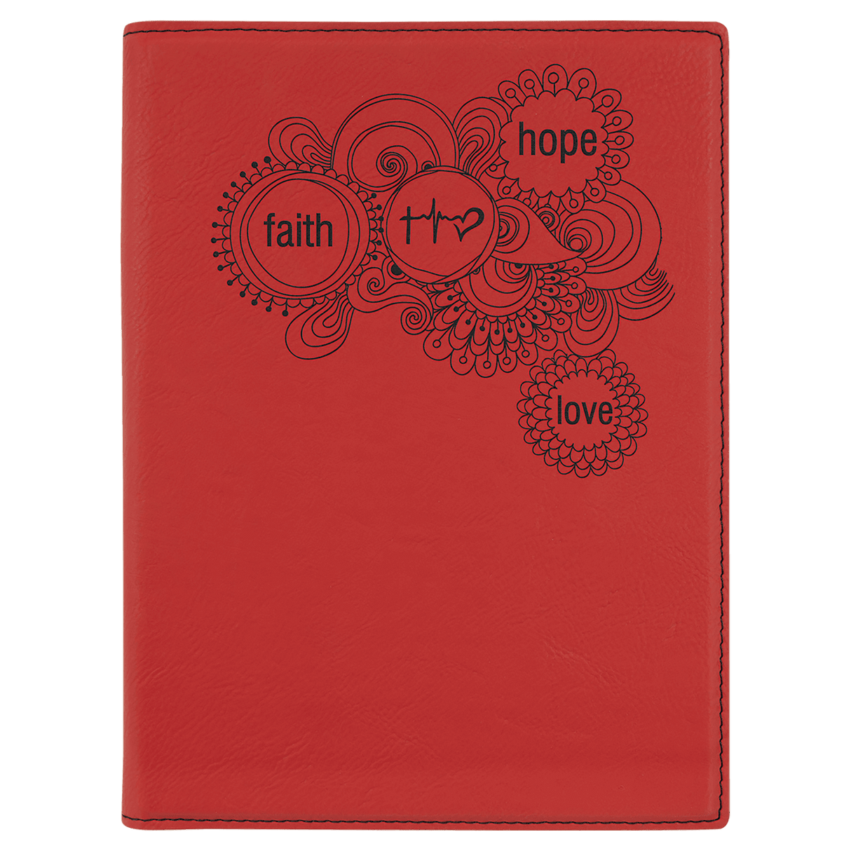 Leatherette Portfolio with Notepad, 7" x 9"