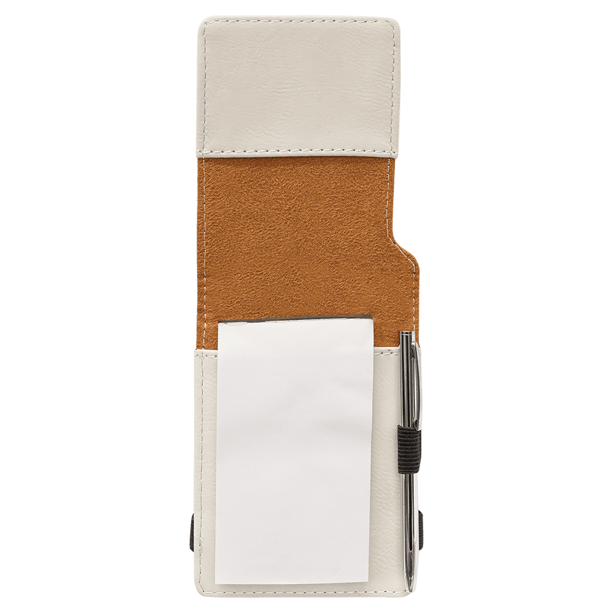Leatherette Mini Notepad with Pen, 3 1/4" x 4 3/4"