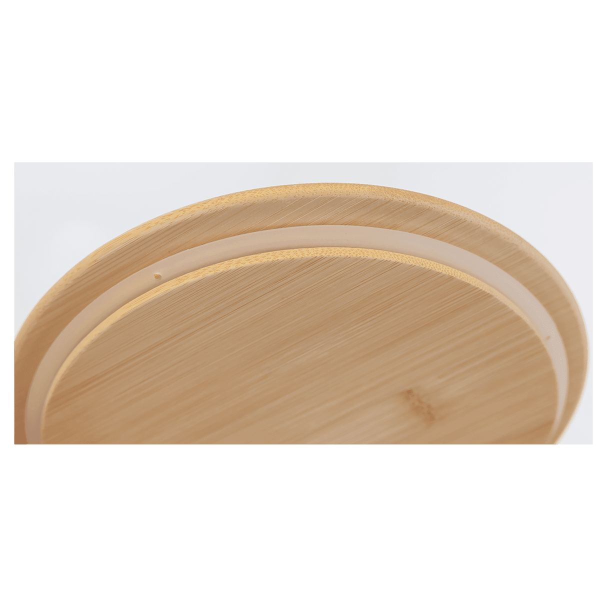 12 oz. Rectangle Glass Container with Bamboo