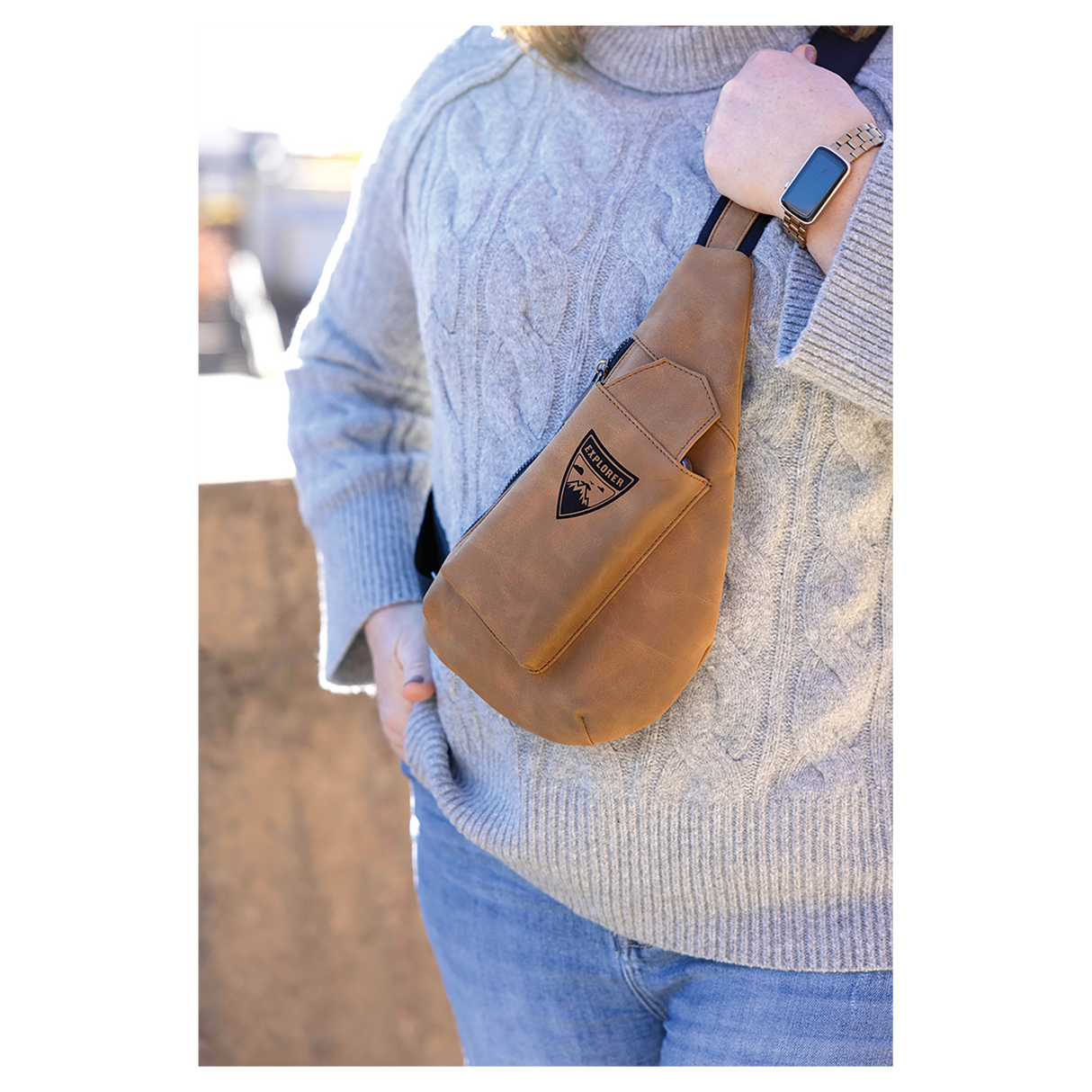 Crescent Bag - Laserable Leatherette, Creekside Collection