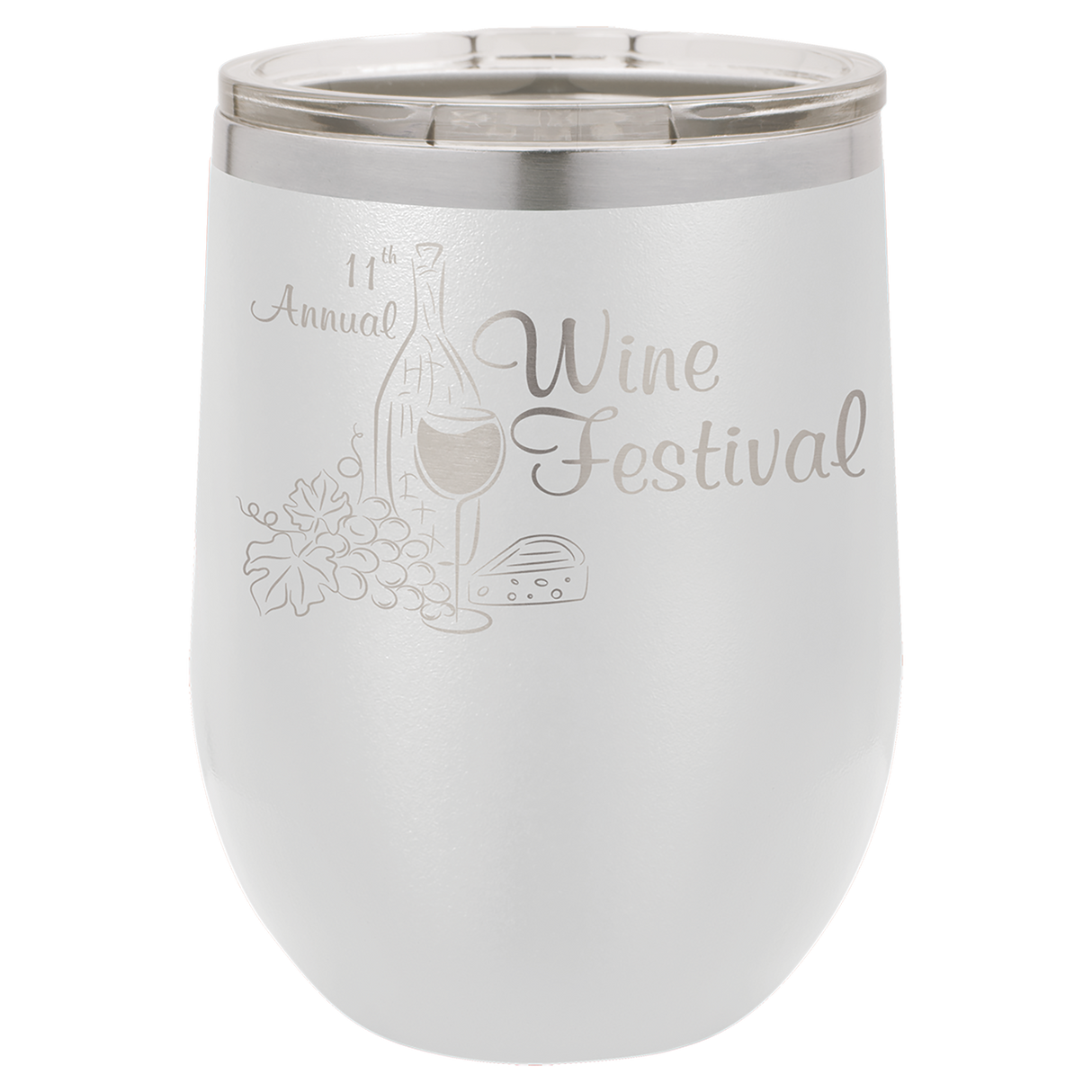12 oz. Stemless Wine Glasses, Basic Colors