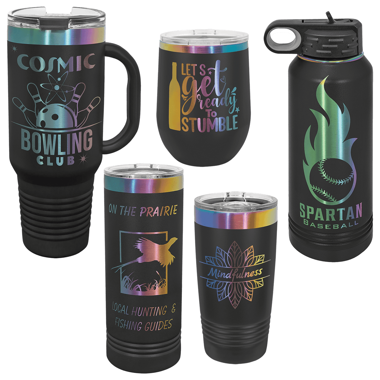 Polar Camel 22 oz. Prism ION-Plated Skinny Tumbler with Slider Lid