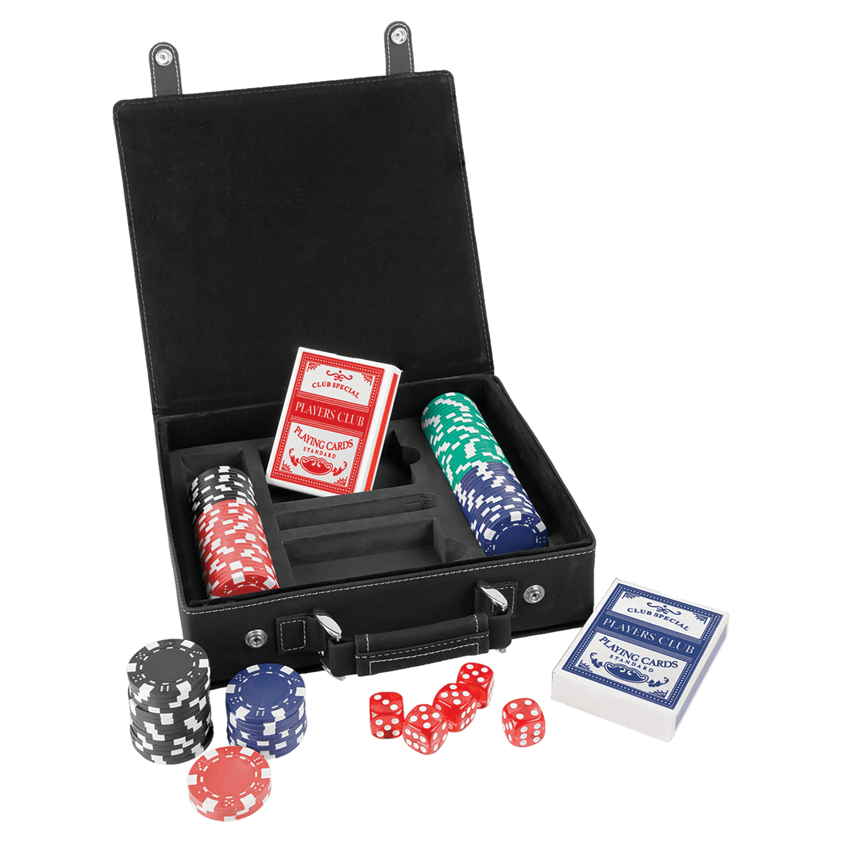 Leatherette 100 Chip Poker Set