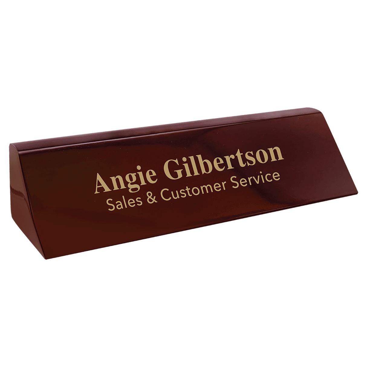 Rosewood Piano Finish Desk Wedge, 8 1/2"