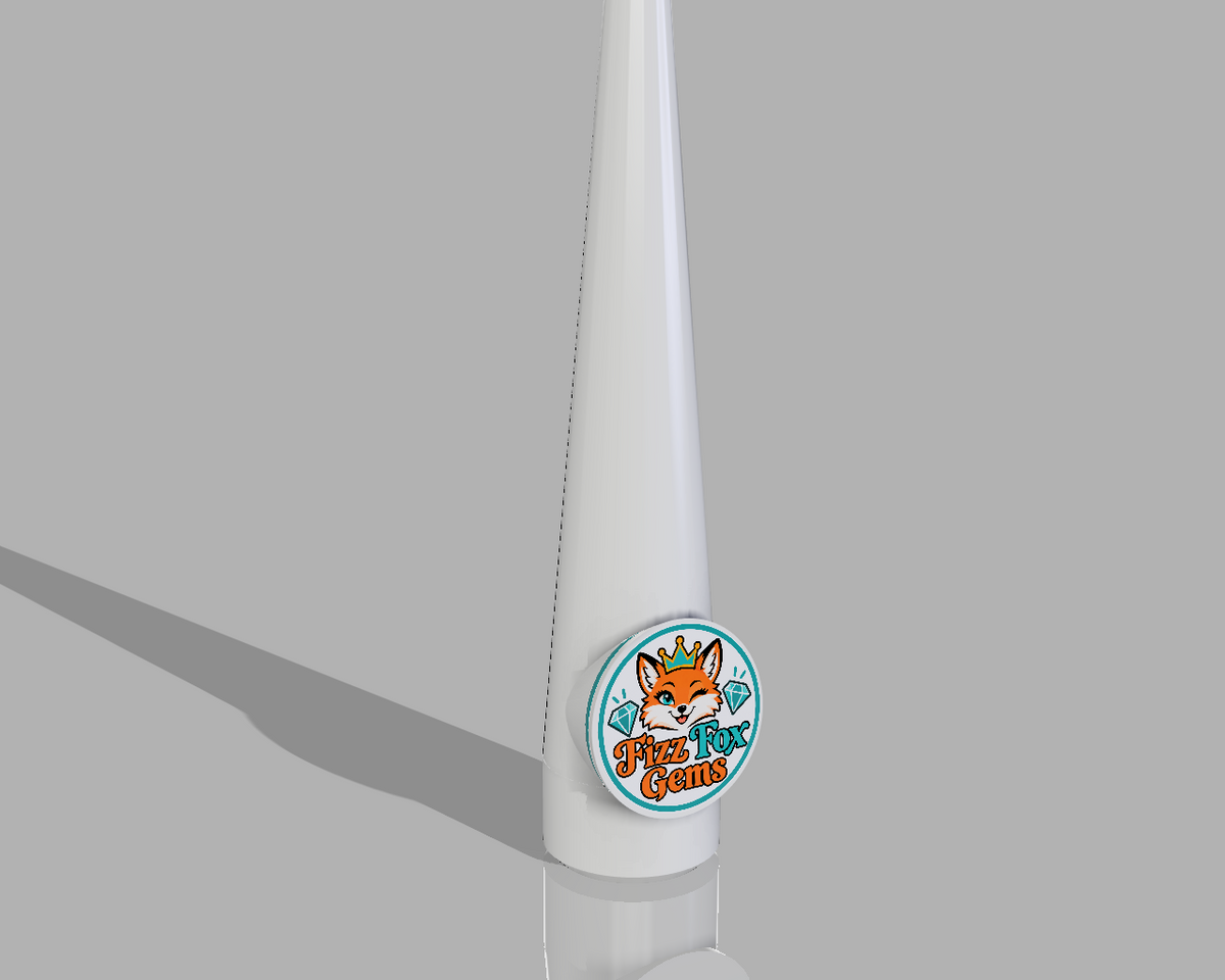 Custom Logo Ring Cone - Personalized Ring Display with Full Color Branding