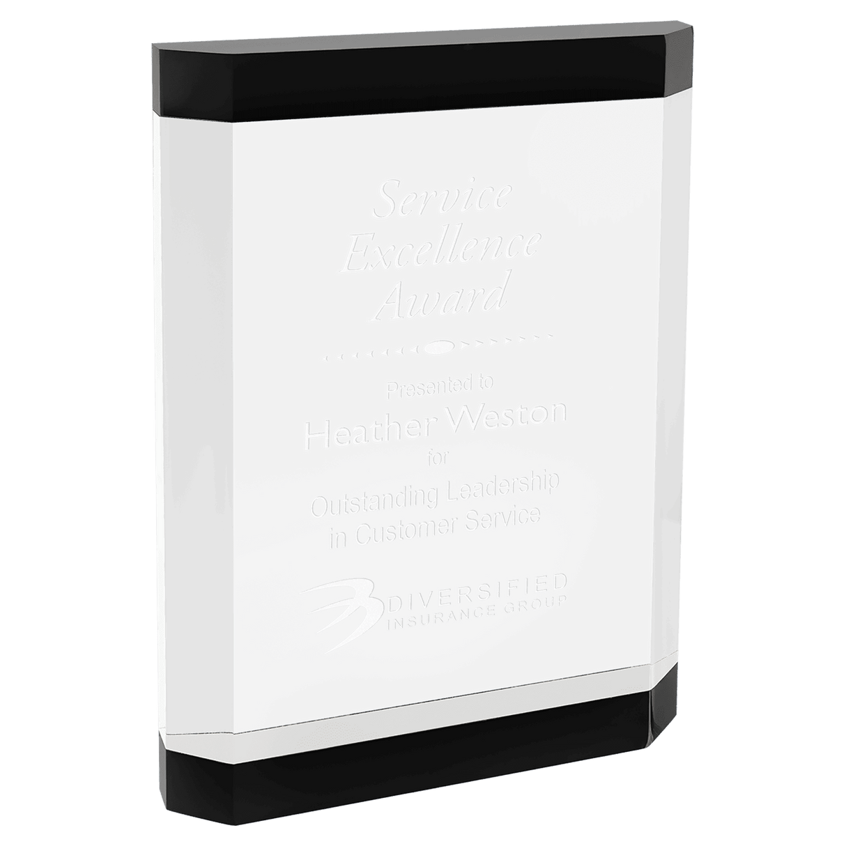 Showcase Acrylic Self-Standing Award