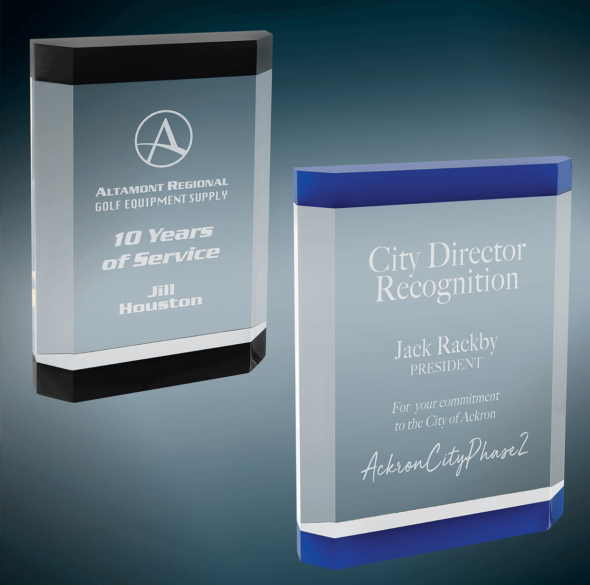 Showcase Acrylic Self-Standing Award