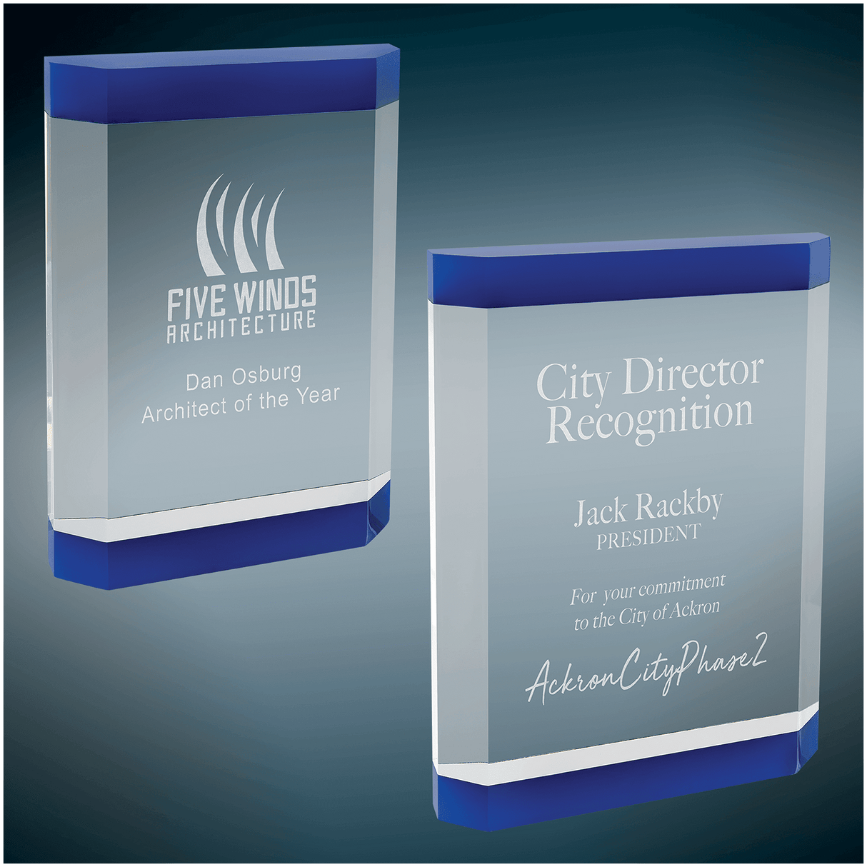 Showcase Acrylic Self-Standing Award