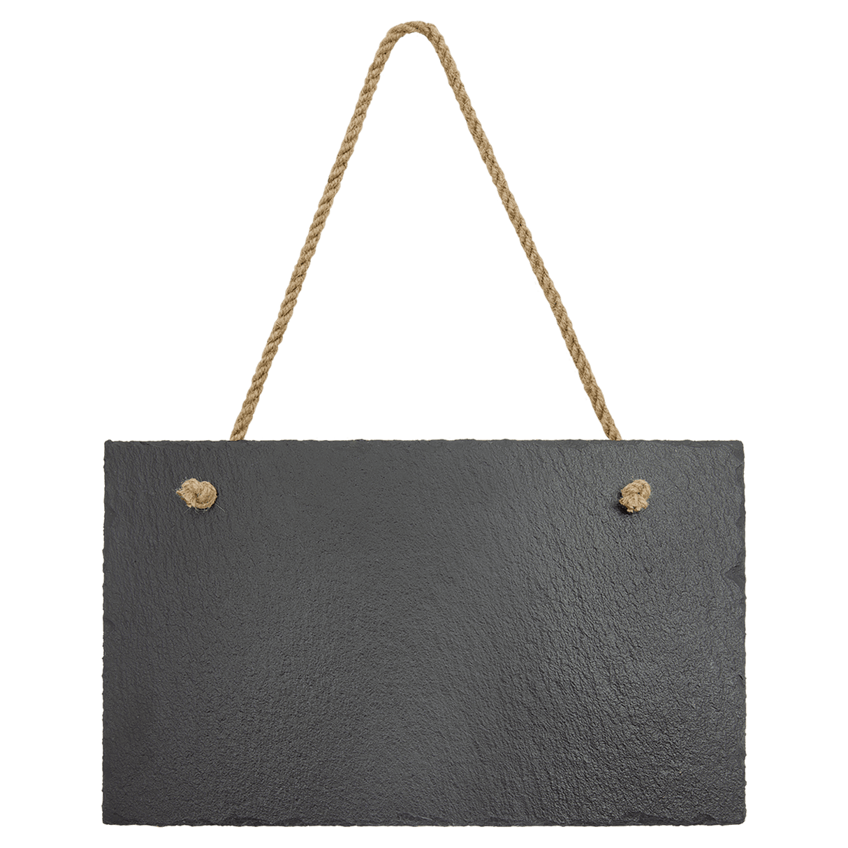 Rectangle Slate Decor with Hanger String, 11 3/4" x 7"