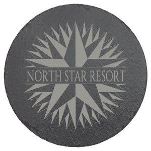 Round Slate Decor with Foam Pads, 9 3/4"