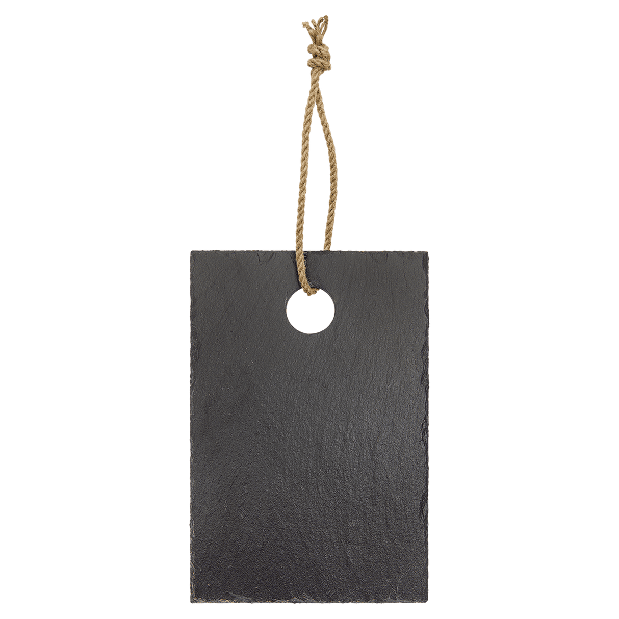 Rectangle Slate Cutting Board with Hanger String, 9" x 6"