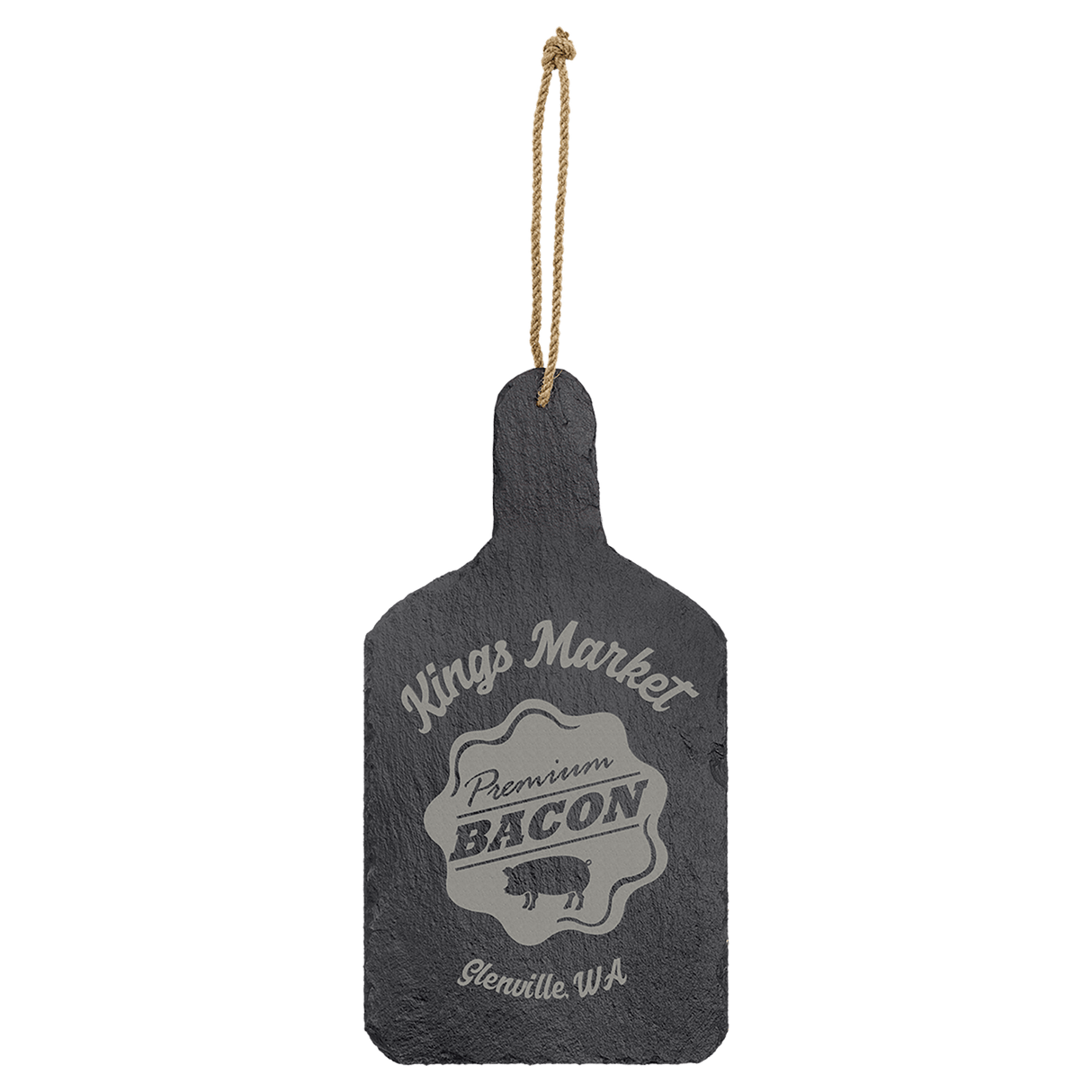 Rectangle Slate Cutting Board with Hanger String, 13 1/2" x 7"