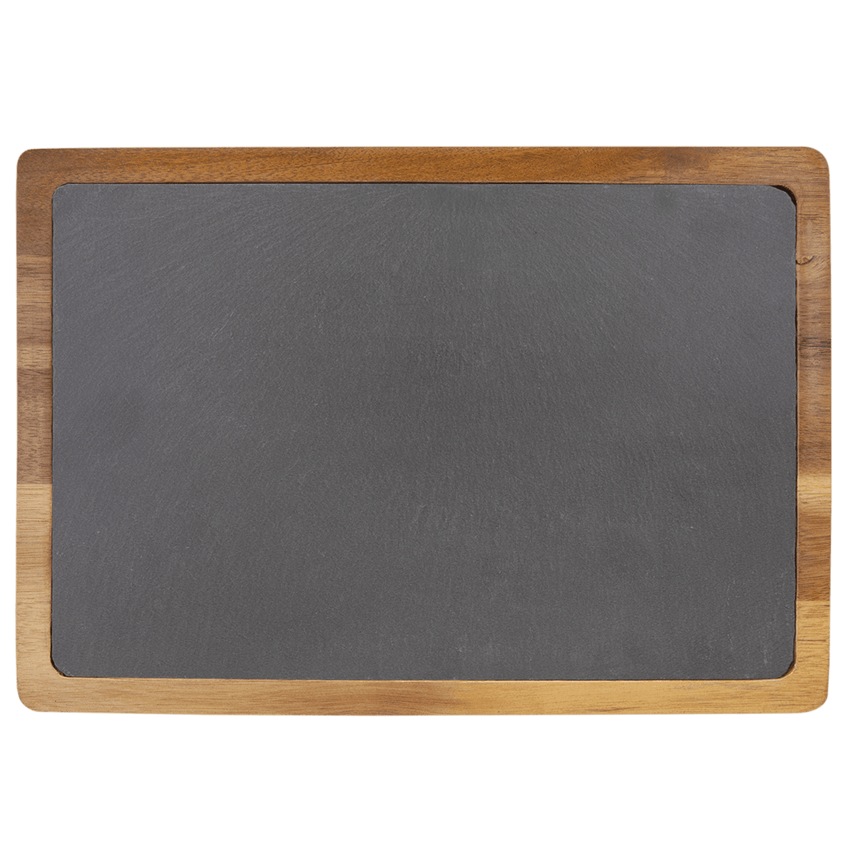 Acacia Wood/Slate Cutting Board, 13" x 9"