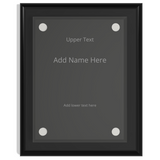 Black Piano Finish Floating Acrylic Plaque, 8" x 10"