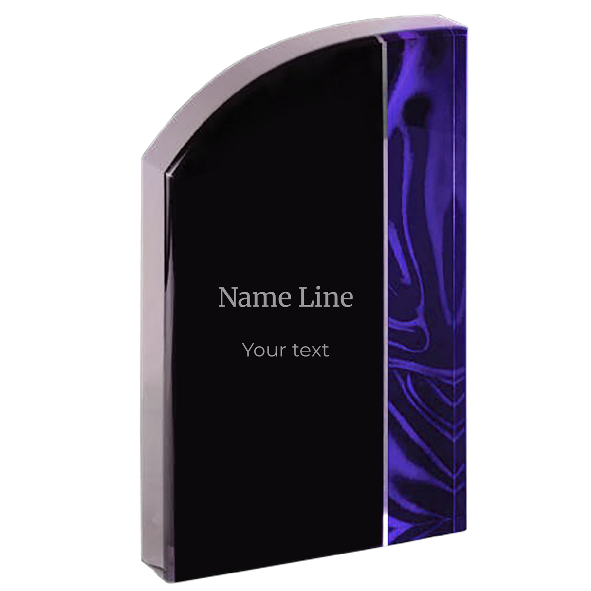 Wave Red/Blue Velvet Acrylic Corporate Award