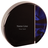 Round Red/Blue Velvet Acrylic Corporate Award