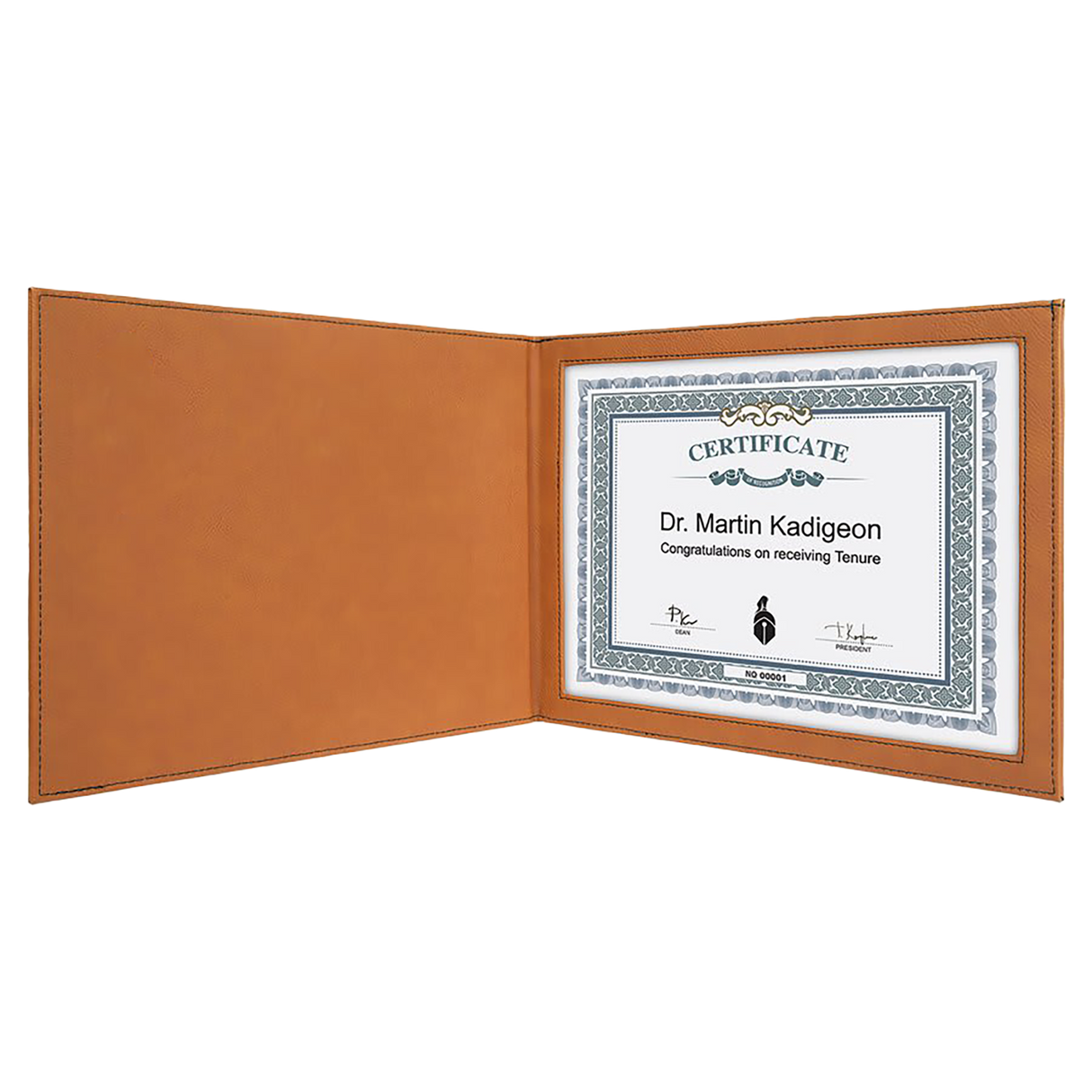 Leatherette Certificate Holder for 8 1/2" x 11"