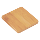 Bamboo Square 6-Coaster Set with Holder, 3 3/4" x 3 3/4"