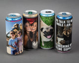 Custom Leather Skinny Can Wrap / Personalized Can Coozie
