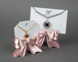 Bow Jewelry Card Display Stand, Set of 2, Necklace and Earring Holder, Boutique and Vendor Events
