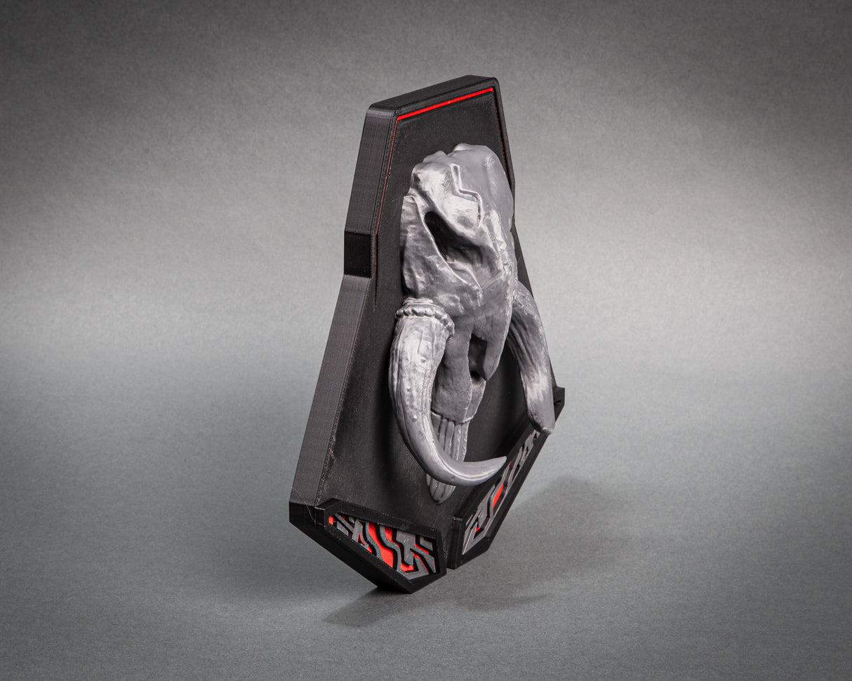 Mythosaur Skull 3D Sigil Plate Mandalorian