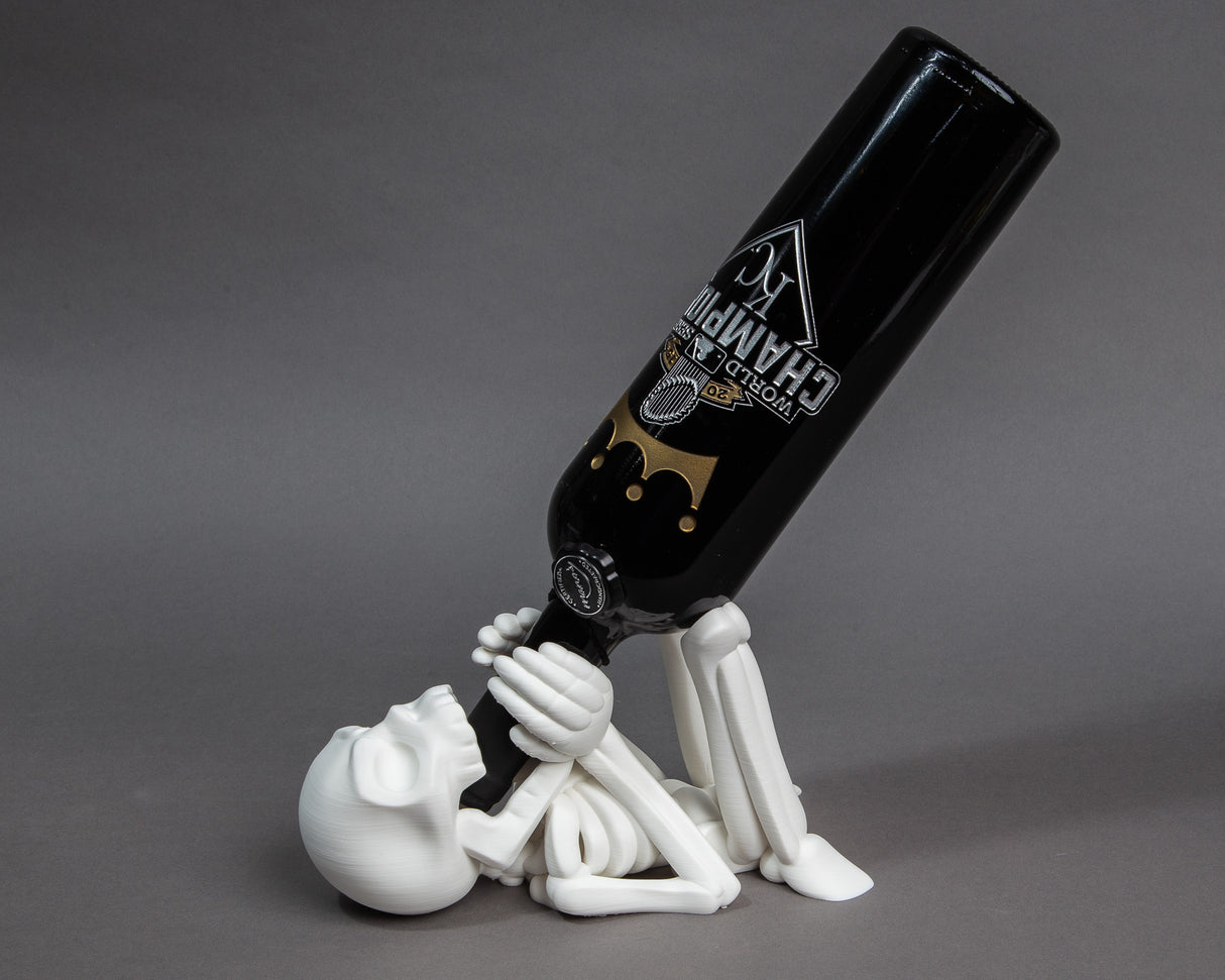 Skeleton Wine Bottle Stand, 3D Printed